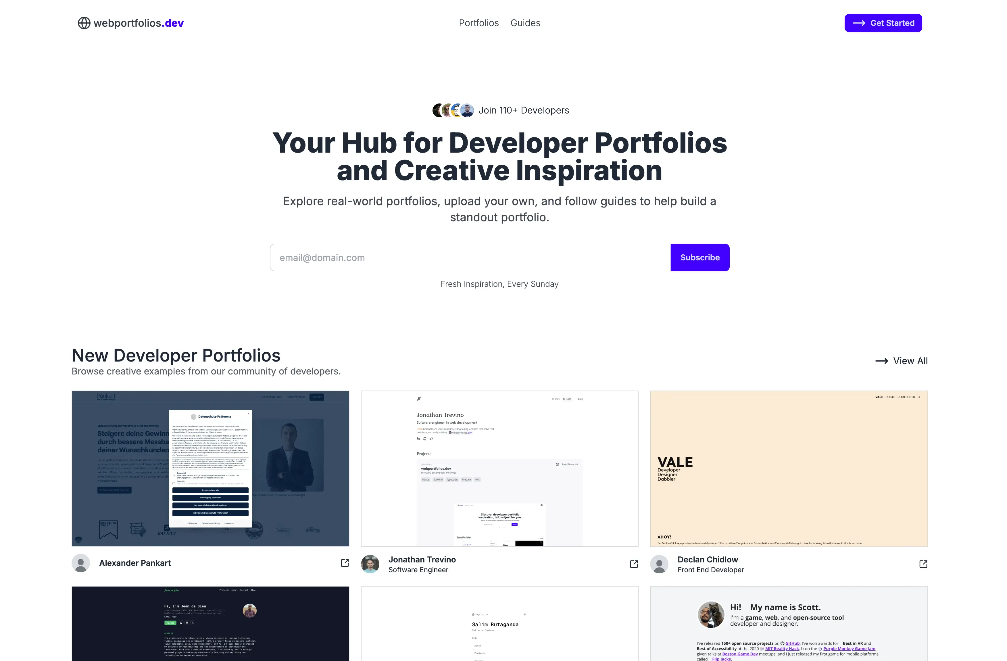 webportfolios project preview